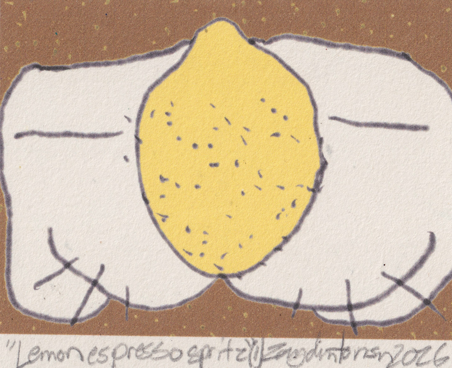 Lemon espresso spritz